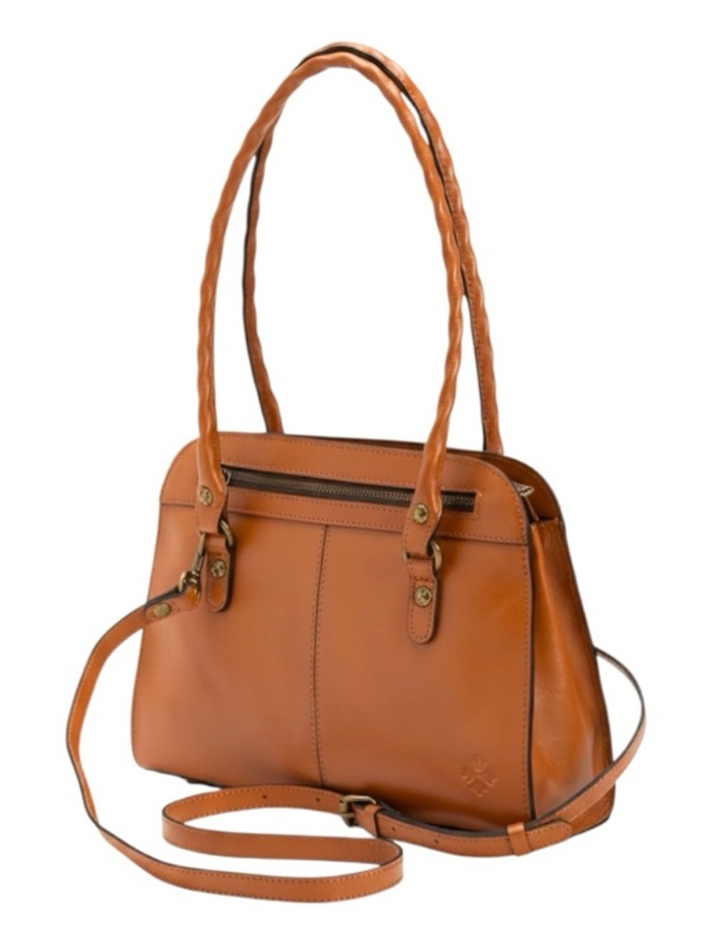 NWT Patricia Nash Calvi Biscuit Leather Satchel Crossbody Bag